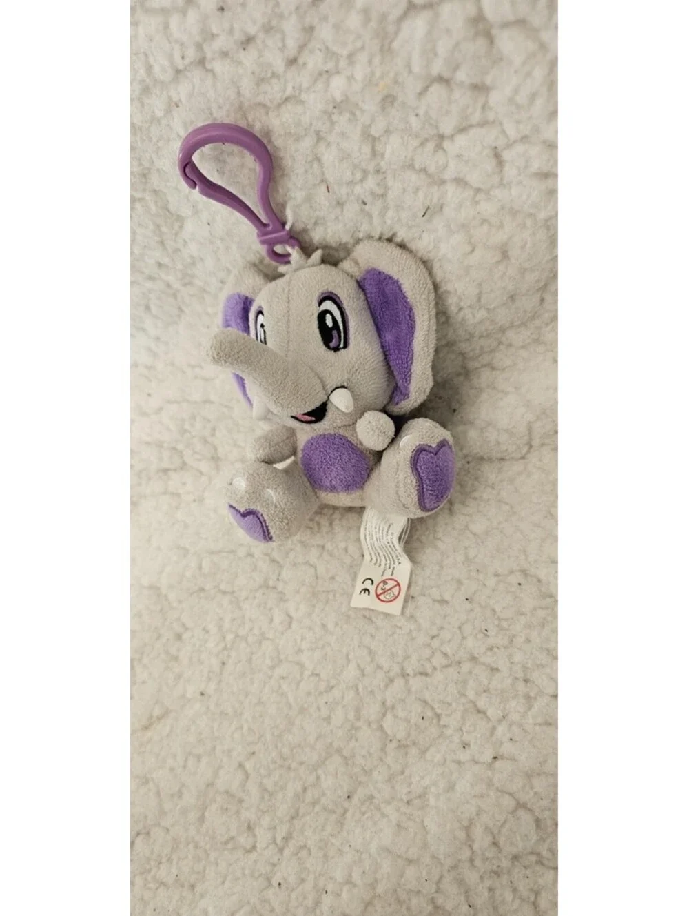 Smanimals Backpack Buddy Elephant Grape Jelly Scented Keychain 4